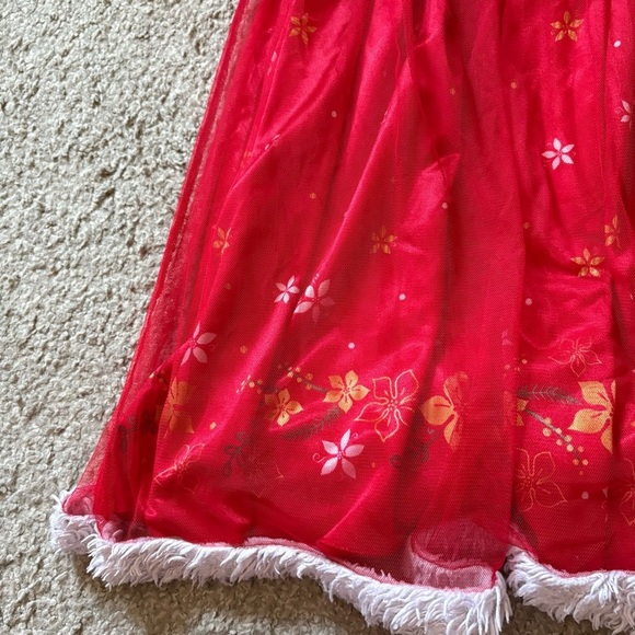 Disney Princess Little Girls Fantasy Gown Sz 6 Christmas Red Jasmine Cinderella - Picture 4 of 8